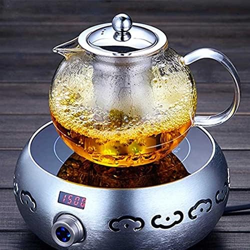 Moisture 650ml/950ml Clear Borosilicate Glass Teapot with Removable 304 Stainless Steel Filter Cool Kettle Flower Teapot (Color : 650ML) - Image 7