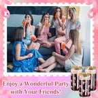 6 Pcs Pink Bow Cherry Glass Cups with Lids and Straws 16 oz - Image 4