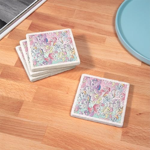 CafePress My Little Pony Rainbow Tumbled Stone - Set of 4 Coasters Set of 4 - Image 3
