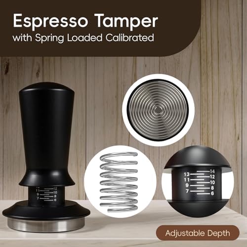 7 Pcs 58mm Espresso Tamper Tools Accessories Kit for Coffee WDT Tool Set - Image 3