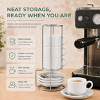 3 Ounce Espresso Cups Set of 4, White - Image 6