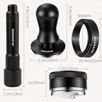 ShanSon Espresso Accessories Kit,4-Piece Set,Tamper, Distributor, Dosing Funnel, Retractable WDT Tool,54mm Stainless Steel Coffee Accessories Kit for Home & Commercial Use - Image 2