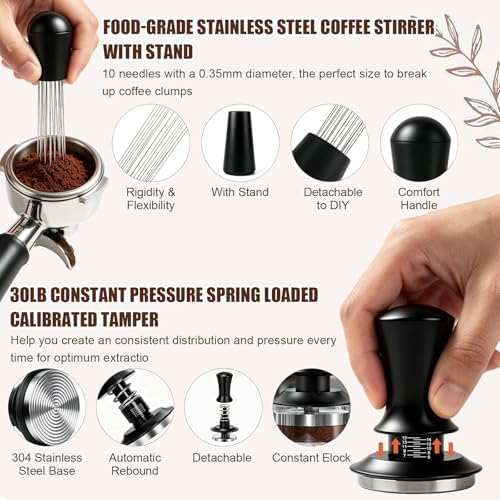 Espresso Accessories Kit, 53mm Coffee Tamper, 28PCS - Image 5