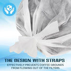 50 Piese Cold Brew Coffee Filters with Drawstring, 20" X 20" Commercial Cold Brew Bags for Commercial Model Cold Brew Coffee Makers and 5 Gallon Systems, Brew Up To 5 LBS Coffee - Image 4
