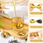 Qinyoung 25 Sets Bridal Shower Tea Party Favors for Guests, Gold - Image 4