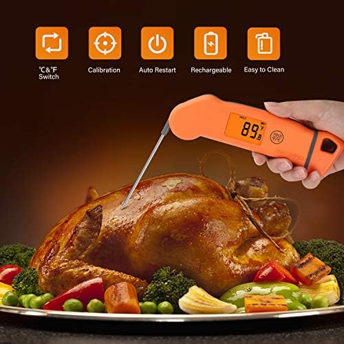 Inkbird Rechargeable Waterproof Digital Instant Read Thermometer IHT-1S - Image 3