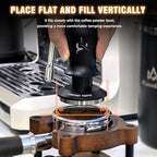 Espresso Tamper 53mm Calibrated Spring Loaded Coffee Tamper with Constant Pressure, Triple Spring Impact Sound Feedback for Barista Home Use (Black, 53mm) - Image 2