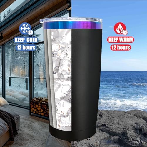 20 oz Tumbler Bulk Stainless Steel Tumblers with Lids and Straws Black - Image 4