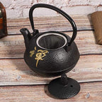 Garosa Japanese Cast Iron Teapot, Tetsubin Tea Kettle, 0.3L Stovetop Boiler, Traditional Zen Style - Image 2