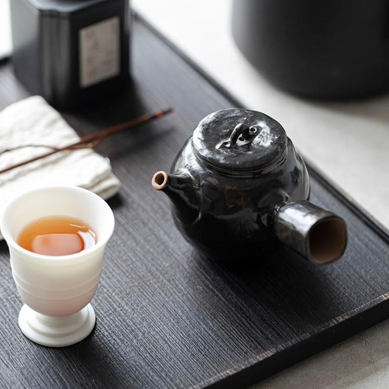 Tea Pots For Loose Tea Chinese Side Handle Teapot Retro Tea Infuser Ceramic Kung Fu Teapot Suitable for Restaurant, Kitchen, Living Room Tea Infuser Pot - Image 6