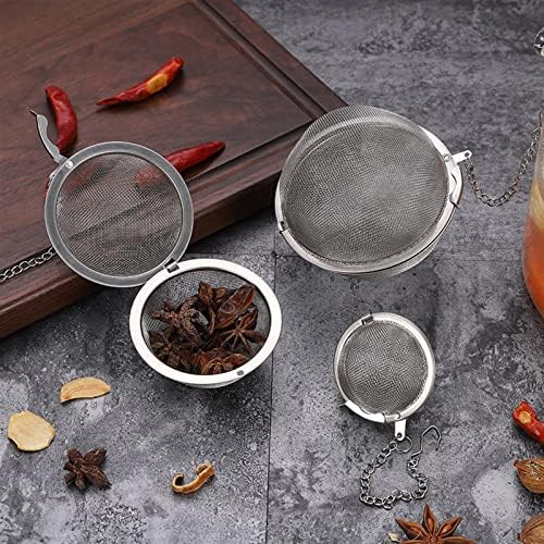 Tea Filters Stainless Steel Filter Ball Reusable Rotary net Herbal Ball Tea Seasoning Filter Tea Leakage Accessories Kitchen Gadgets - Image 4