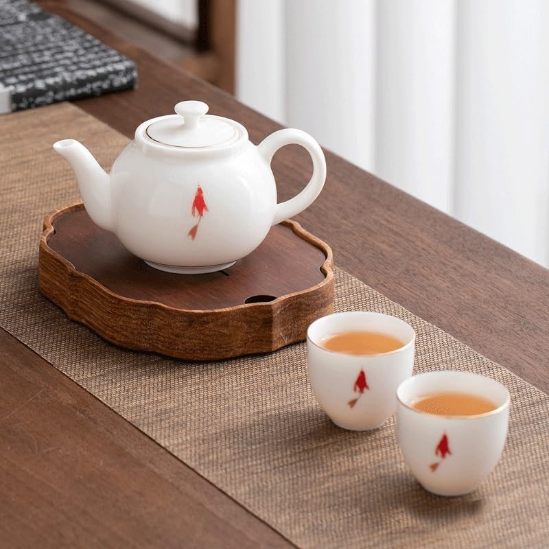 Jade Porcelain Teapot House Tea Infuser Ceramic Household Kung Fu Single-pot Teacup Set - Image 5