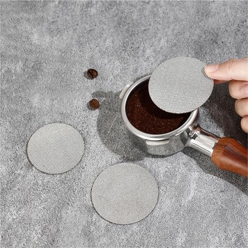 Reusable Coffee Filter Stainless Steel 51/53/58mm Espresso Puck Screen 150μm Mesh Plate Tool(5.1cm) - Image 6