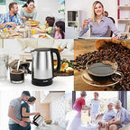 Electric Kettle,Sopligle Stainless Steel BPA-Free Hot Water Boiler, Potable Fast Water Kettle with Auto Shutoff, Boil-Dry Protection, Fast Boiling, 1.7L,1500W (Silver) - Image 7