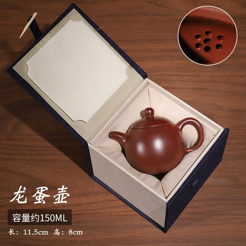 Handmade Zisha Teapot, Segmental Clay Chinese Yixing Purple Clay Tea Pot, Chinese Kungfu Brew Infuser Loose Leaf Tea (72(150cc)) - Image 3