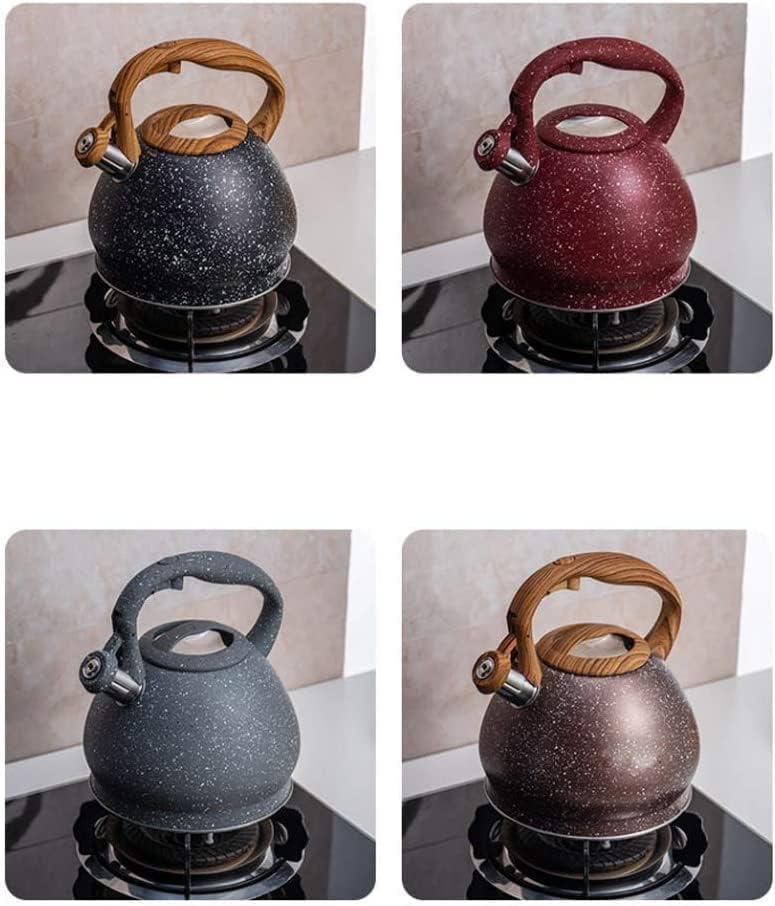 Stovetop Kettle 3L Large Capacity Tea Kettle Whistling Stainless Steel Teakettle for All Stovetop with Ergonomic Handle Teapot Kettles for Stove(B) - Image 7