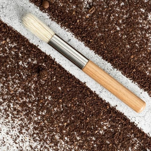 Wooden Handle Coffee Cleaning Brush for Grinder Cafe Bar Home - Image 5