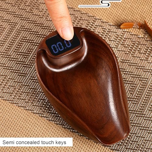 Digital Kitchen Scales Wooden Tea Scale 0.3 to 200g Coffee Bean Weigher Gram Scale, High Accuracy 0.1g 0.01oz - Image 6