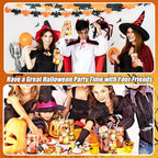 SiliFine 6 Pcs Halloween Glass Cups, 16 oz with Lids and Straws - Image 6