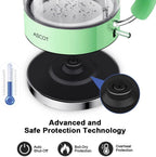 ASCOT Electric Kettle, Glass Electric Tea Kettle Gifts for Men/Women/Family 1.5L 1500W Borosilicate Glass Tea Heater, with Auto Shut-Off and Boil-Dry Protection (Green) - Image 7