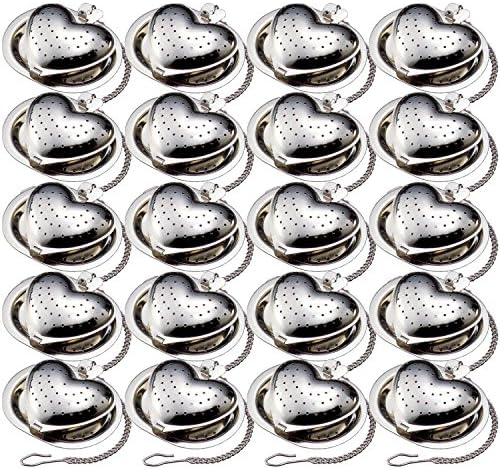 Nagao Tea Strainer, Heart Shape, Set of 20, Made in Japan by Unknown
