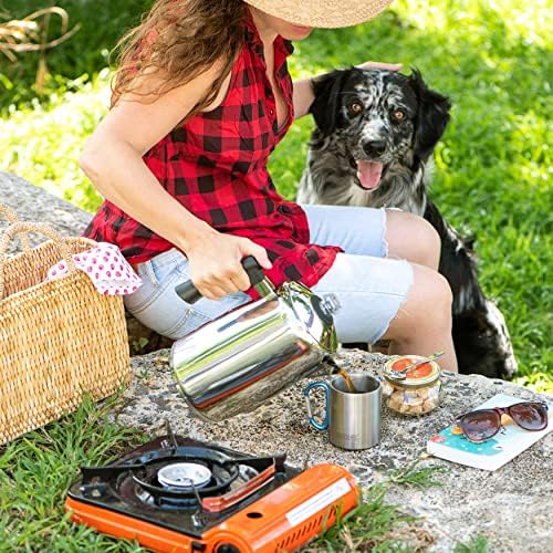 Mixpresso 12 Cup Coffee Percolator Stovetop, Stainless Steel Coffee Pot - Image 5