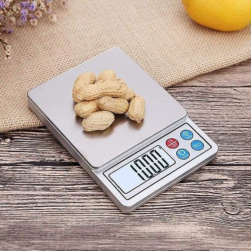 Kitchen Food Scales Kitchen Weighing 600G 1/3Kg Electronic Scales Pocket Digital Scales Jewellery Kitchen Food Scales Durable(Schwarz 3kg/0.1g) - Image 3