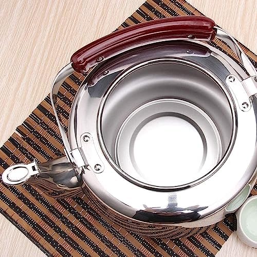 Stovetop Teapot For Home And Restaurant 304 Stainless Steel Induction Cooker Gas General Tea Kettle Stovetop Whistling Teakettle 6L Anti-Heat Handle - Image 2