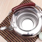 Stovetop Teapot For Home And Restaurant 304 Stainless Steel Induction Cooker Gas General Tea Kettle Stovetop Whistling Teakettle 6L Anti-Heat Handle - Image 2