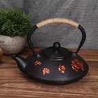 30oz Cast Iron Teapot, Japanese Tetsubin with Straight Hook Spout, Tea Kettle for Home, Tea House - Image 4