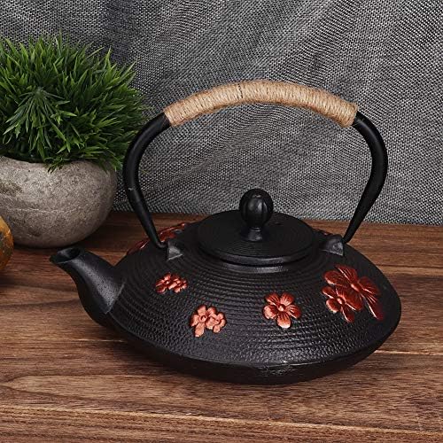 30oz Cast Iron Teapot, Japanese Tetsubin with Straight Hook Spout, Tea Kettle for Home, Tea House - Image 4