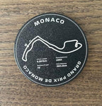 Formula 1 Racing Circuit Coaster Set with Holder, Cork Bottom, Monaco Silverstone Austin Catalunya Monza Track Design, Motorsport Fan Gift, Desk Decor - Image 7