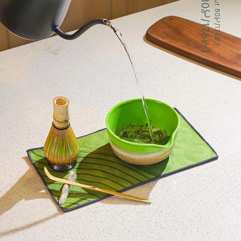 Matcha tea bowl set, 7-piece ceremony set for beginners, traditional bamboo whisk, matcha water boiler stand, tea bowl gift set - Image 6