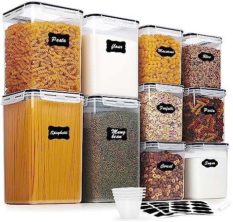 Vtopmart 10 PCS Flour and Sugar Storage Container Sets for Advanced Baker by Vtopmart