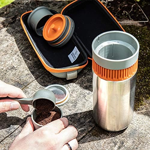 WACACO Pipamoka Starter Bundle: Portable Coffee Maker, Protective Case & 2 Extra Filter Baskets | All-in-One Vacuum Pressure Travel Brewer, Stainless Steel Mug (10 fl oz) - Image 4