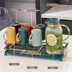Water Pitcher Water Cup Household Set Living Room Glass Kettle Large Capacity Family Hospitality Drinking Cup Complete Set Water Jug - Image 3