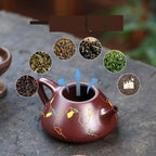 Tea Pots For Loose Tea Handmade Teapot Kung Fu Pot Creative Tea Set Traditional Retro Purple Clay Pot Home Tea Room Teapot Tea Infuser Pot - Image 5