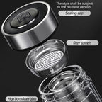 348ml/11.7oz Heat-resistant thick double-layer glass cup with lid, tea and water separation cup, filtered boiling water drinking bottle, transparent sealed milk and coffee cup - Image 6