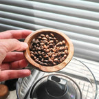 Solid Walnut Wood Coffee Bean Dose Tray Measuring Scoop - Image 5