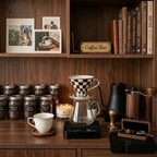 Checkerboard Pour Over Coffee Dripper, Vintage V60 Style Slow Drip Brewer - Image 5