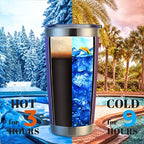 DOMICARE 20oz Stainless Steel Tumbler Bulk with Lid, Double Wall Vacuum Insulated Travel Mug, Powder Coated Coffee Cup, Powder Purple, 12 Pack - Image 3