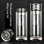 300ml/10oz Thickened premium crystal double-layer glass tea cup, insulated water drinking vessel, multi-purpose sealed beverage bottle, glassware filtered water cup - Image 4