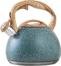 HEAGER Ceramic teapot, Stove Top Kettle, Whistling Kettle, Tea Infuser,Tea Pot, Stainless Steel Whistling Tea Kettle Stovetops Food Grade Teapot with Heat-Proof Handle by HEAGER