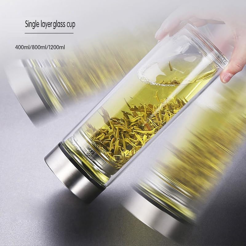 700ML/23.67oz single-layer glass cup, sealed and leak-proof, with lid, heat-resistant cup cover, storage bottle, drinking set, suitable for holding milk, coffee, beverages, etc - Image 6