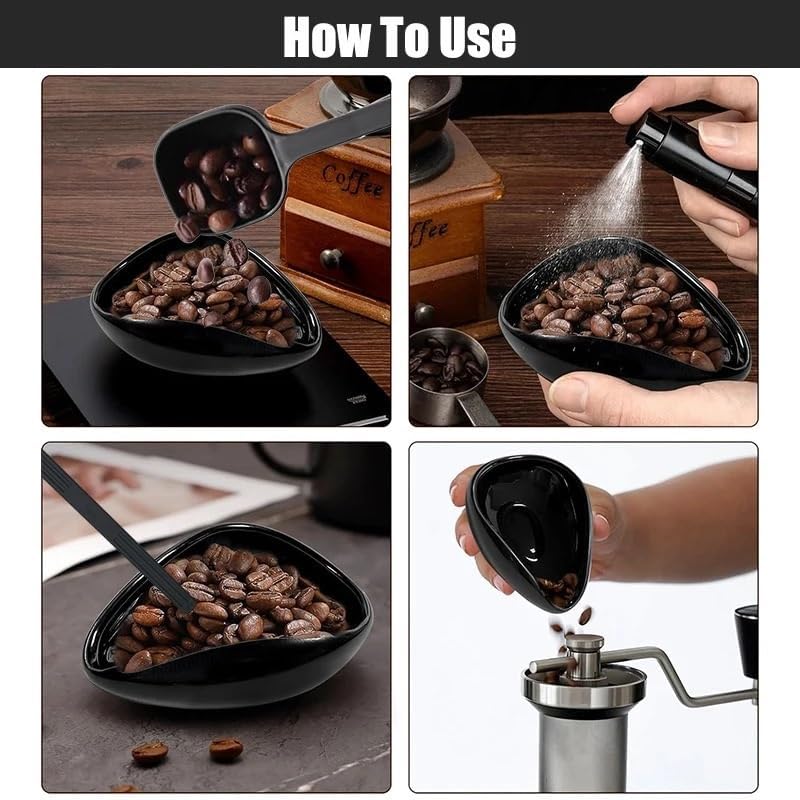 FLYMUYU Ceramic Coffee Dosing Cup & Measuring Spoon Espresso Accessory - Image 4