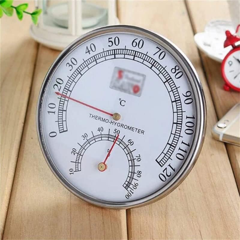 Stainless Steel Case Steam Sauna Thermometer Hygrometer Gauge Hygrothermograph Barometer Hygrometer Thermometer - Image 3