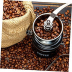 Manual Coffee Bean Hand Grinder, Adjustable Stainless Steel Burr Mill - Image 6