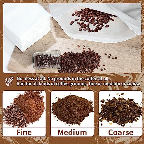 50Pcs Commercial Cold Brew Coffee Filters for 5 Gallon Buckets, 20" X 20" Disposable Coffee Filters with Drawstring for Brew Up To 5 LBS Coffee - Image 5