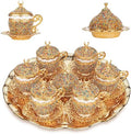 Alisveristime Gelincik Crystal Turkish Coffee Set, 27 Pc (Mix) by Alisveristime
