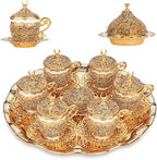 Alisveristime Gelincik Crystal Turkish Coffee Set, 27 Pc (Mix) by Alisveristime